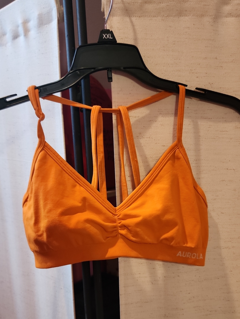 Aurora (Aur0la?) Orange Strappy Seamless Bralette